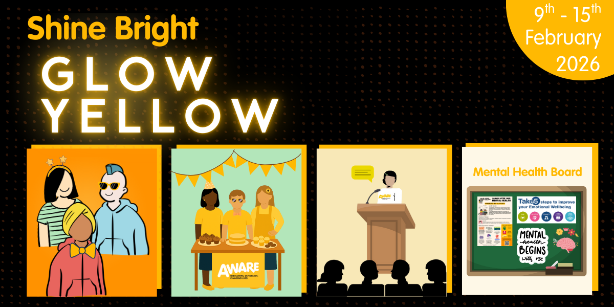 Shine Bright Glow Yellow Activities illustrations