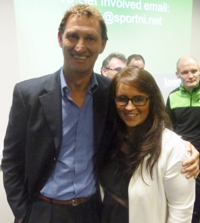 Sport NI 5 Tony Adams with Andrea