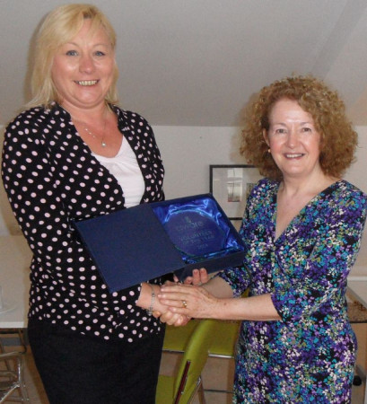 Carol McGleenon wins Volunteer of the Year at Aware Defeat Depression