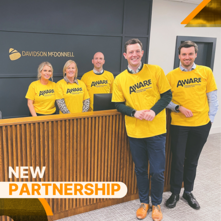 AWARE NI announce new partnership with Davidson McDonnell