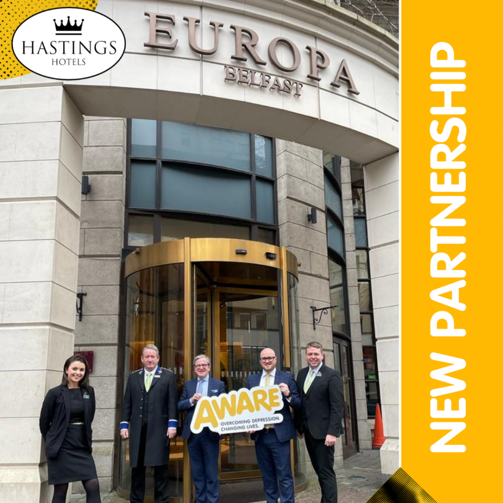 Hastings Hotel Announce New Partnership With Local Mental Health Charity AWARE  &nbsp;