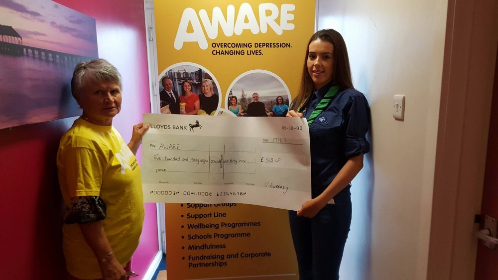 Local scout Niamh trekked 200km round Italy and raised money for AWARE